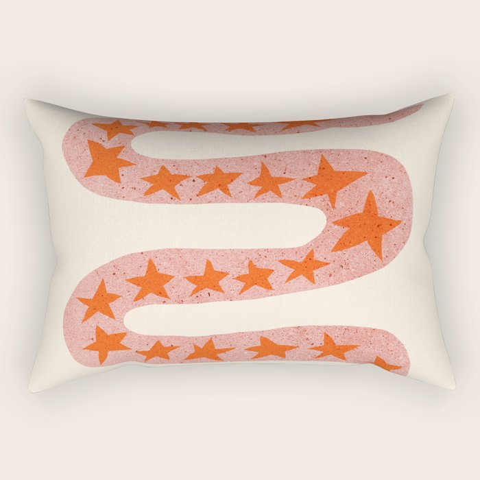 Abstraction_LITTLE_KING_COBRA_SNAKE_CUTE_ADORABLE_POP_ART_0916A Rectangular Pillow Gallery Image 1