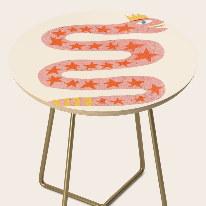 Abstraction_LITTLE_KING_COBRA_SNAKE_CUTE_ADORABLE_POP_ART_0916A Side Table Gallery Image 2