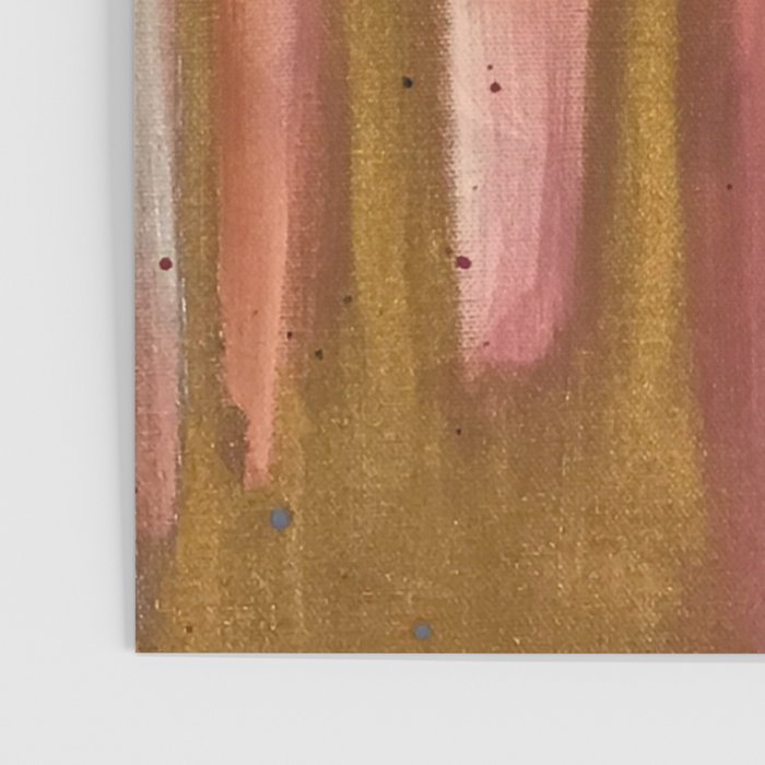 Blush with Gold Abstract Poster Gallery Image 3