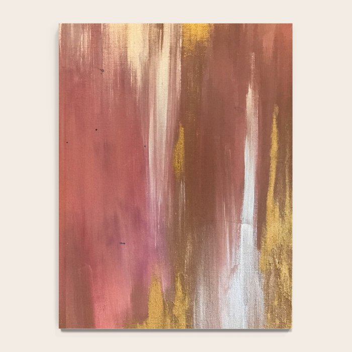Blush with Gold Abstract Notebook Gallery Image 4