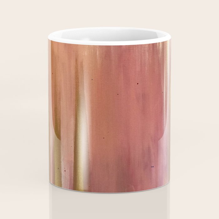 Blush with Gold Abstract Coffee Mug Gallery Image 4