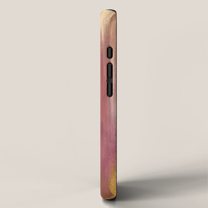 Blush with Gold Abstract iPhone Case Gallery Image 2