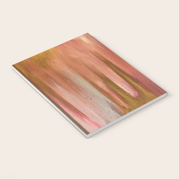Blush with Gold Abstract Notebook Gallery Image 3