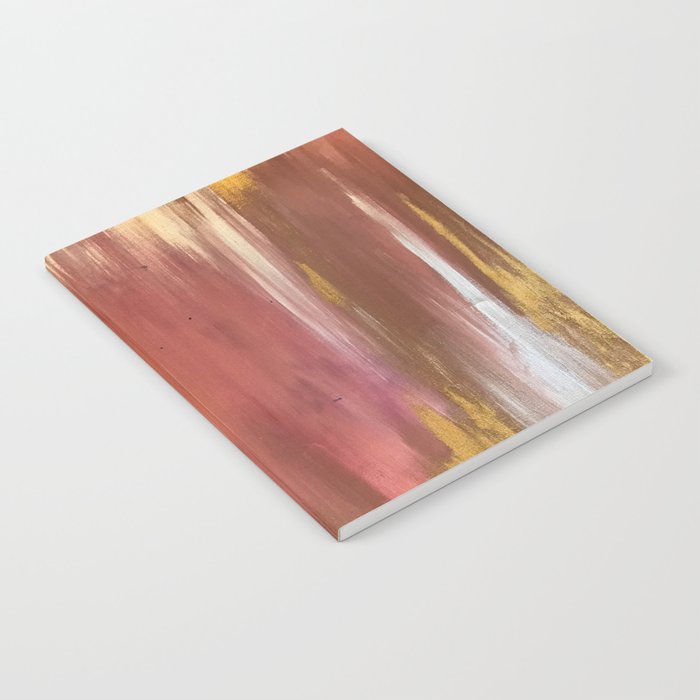 Blush with Gold Abstract Notebook Gallery Image 2