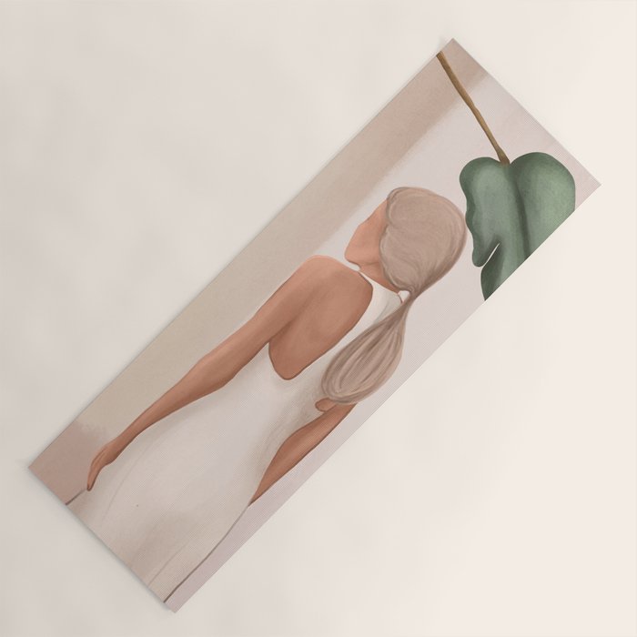 Abstract Woman in a Dress Yoga Mat Gallery Image 1