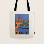 Basel, Switzerland Travel Poster, 1937 Tote Bag Gallery Image 1
