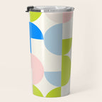 Mid Century Modern Geometry Pastel 9 Travel Mug Gallery Image 3