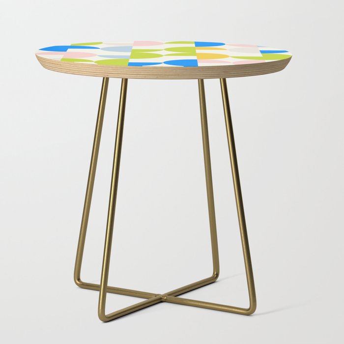 Mid Century Modern Geometry Pastel 9 Side Table Gallery Image 1