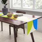 Mid Century Modern Geometry Pastel 9 Table Runner Gallery Image 2
