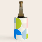 Mid Century Modern Geometry Pastel 9 Wine Chiller Gallery Image 2