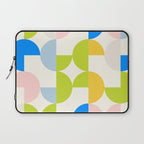 Mid Century Modern Geometry Pastel 9 Laptop Sleeve Gallery Image 1