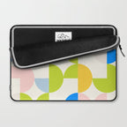Mid Century Modern Geometry Pastel 9 Laptop Sleeve Gallery Image 2