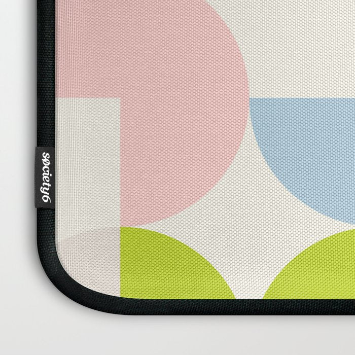 Mid Century Modern Geometry Pastel 9 Laptop Sleeve Gallery Image 3