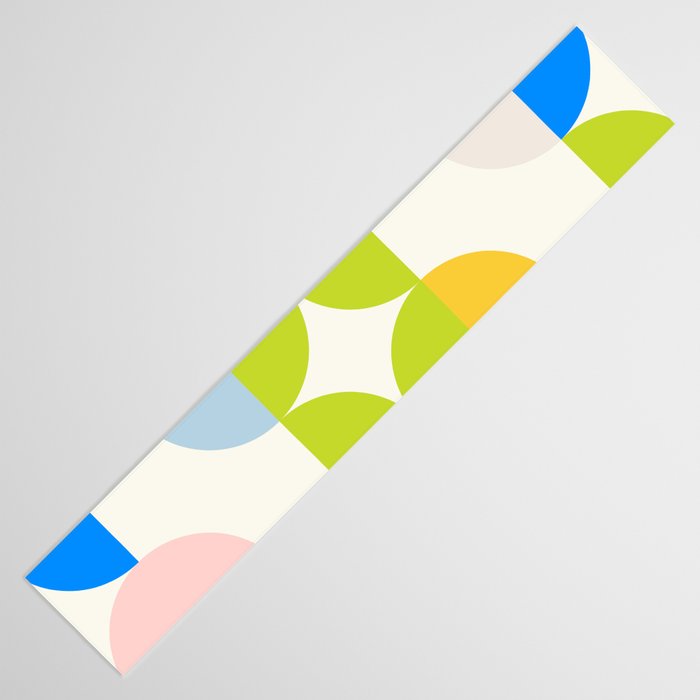 Mid Century Modern Geometry Pastel 9 Table Runner Gallery Image 3
