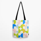 Mid Century Modern Geometry Pastel 9 Tote Bag Gallery Image 2