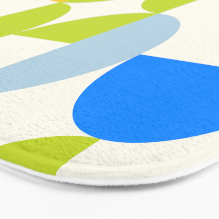 Mid Century Modern Geometry Pastel 9 Bath Mat Gallery Image 3