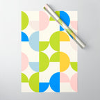 Mid Century Modern Geometry Pastel 9 Wrapping Paper Gallery Image 1