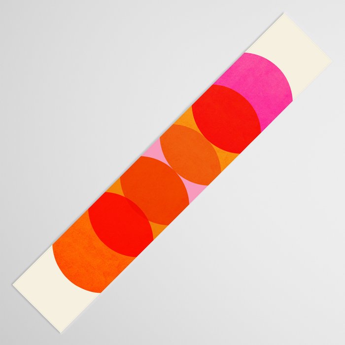 Abstraction_COLOUR_CIRCLES_001 Table Runner Gallery Image 3
