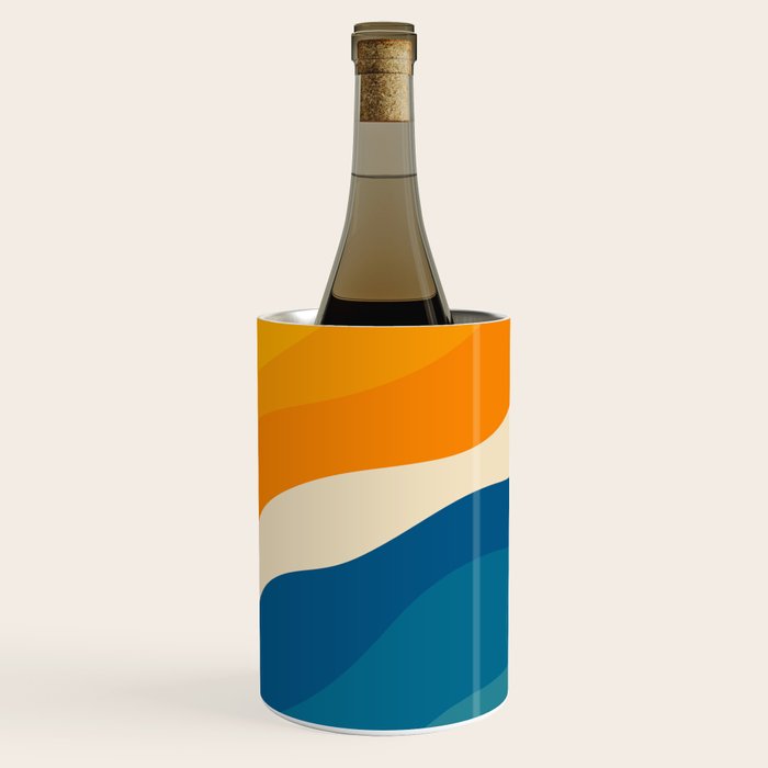 Minimalist abstract waves Wine Chiller Gallery Image 1
