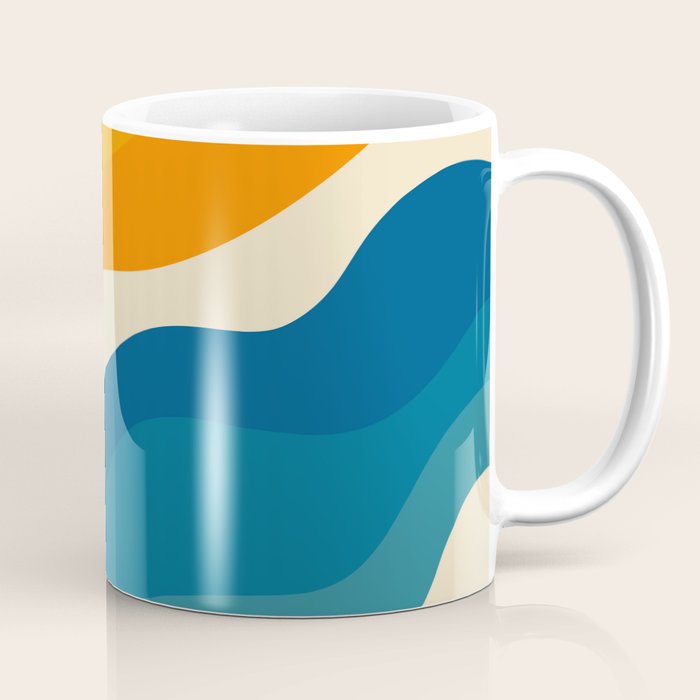 Minimalist abstract waves Coffee Mug Gallery Image 1