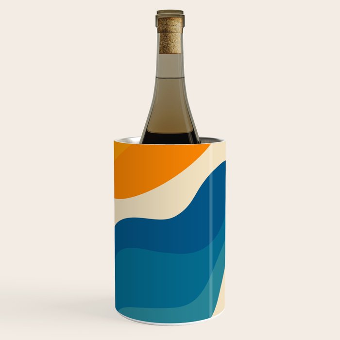 Minimalist abstract waves Wine Chiller Gallery Image 3