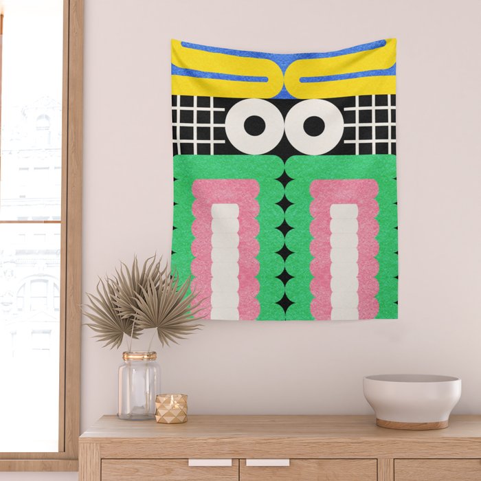 Funny Face Wall Tapestry Gallery Image 2