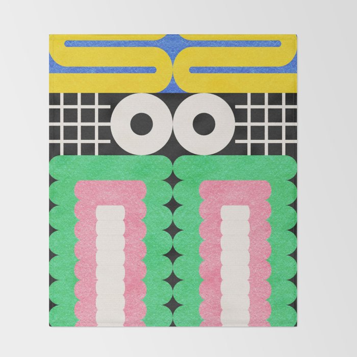 Funny Face Throw Blanket Gallery Image 2