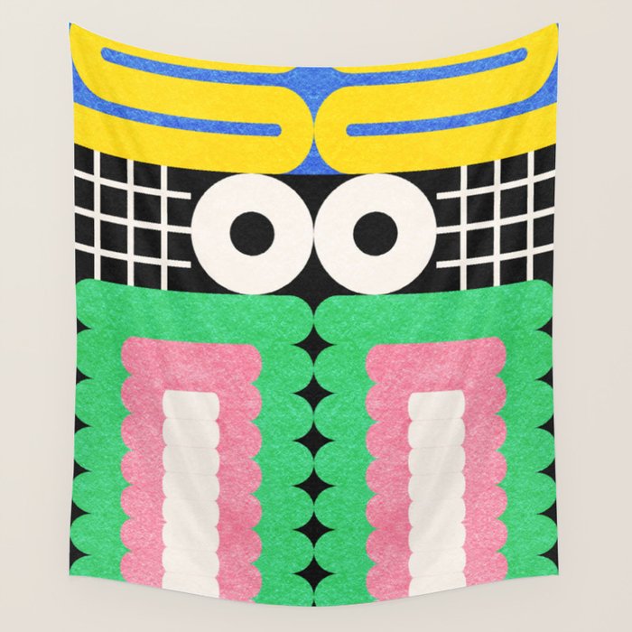 Funny Face Wall Tapestry Gallery Image 1