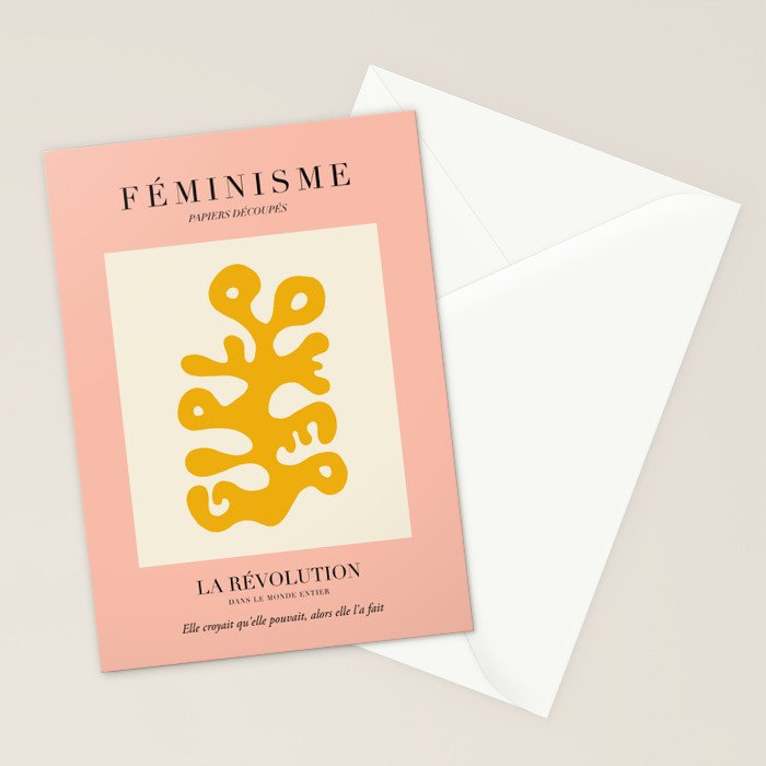 L'ART DU FÃMINISME III â Feminist Art â Matisse Exhibition Poster Stationery Card Gallery Image 2