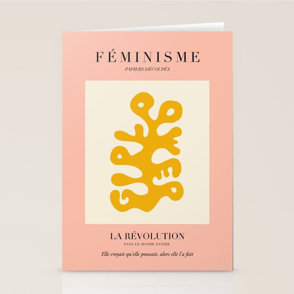 L'ART DU FÃMINISME III â Feminist Art â Matisse Exhibition Poster Stationery Card Gallery Image 2