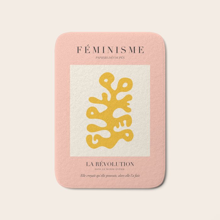 L'ART DU FÃMINISME III â Feminist Art â Matisse Exhibition Poster Bath Mat Gallery Image 1