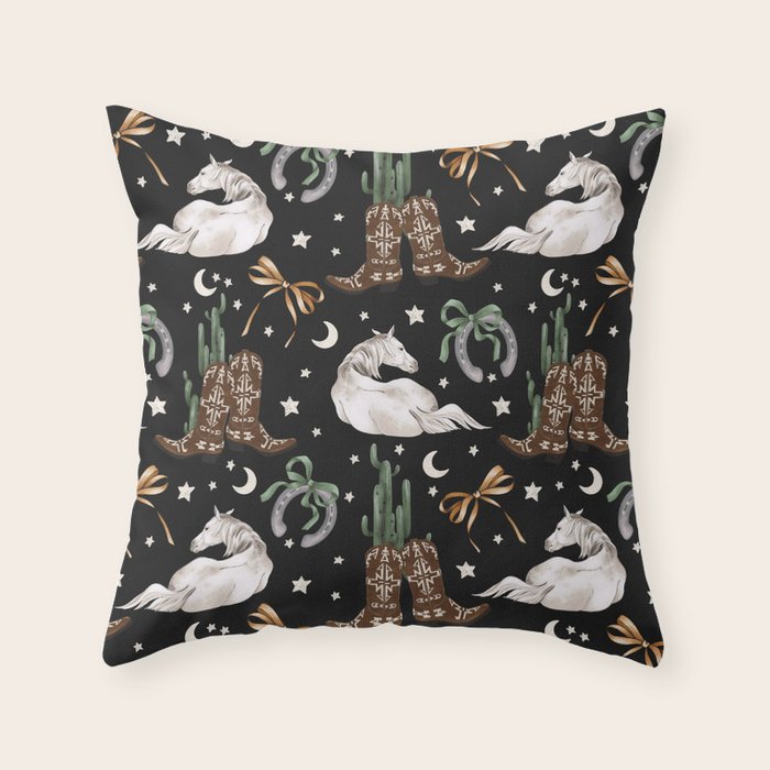 Cowboy Dreams Delight Throw Pillow Gallery Image 6