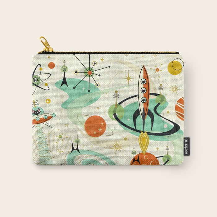 Atomic Space Cats studioxtine Carry All Pouch Gallery Image 1