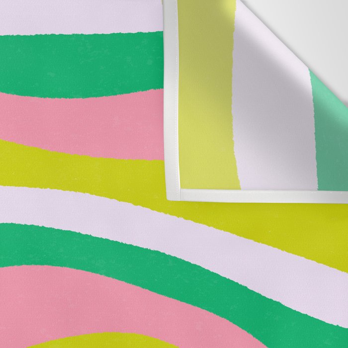 Retro Ribbon Stripes Wall Tapestry Gallery Image 3