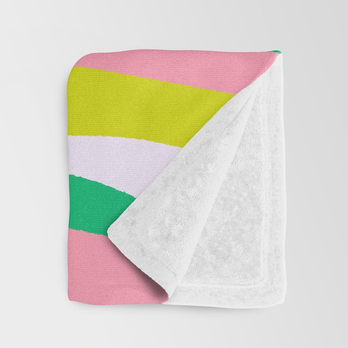 Retro Ribbon Stripes Throw Blanket Gallery Image 3