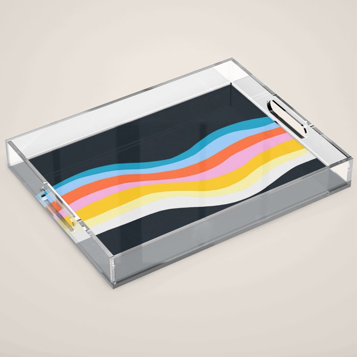 dark wave Acrylic Tray Gallery Image 1