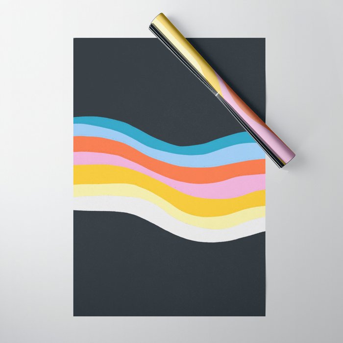 dark wave Wrapping Paper Gallery Image 1