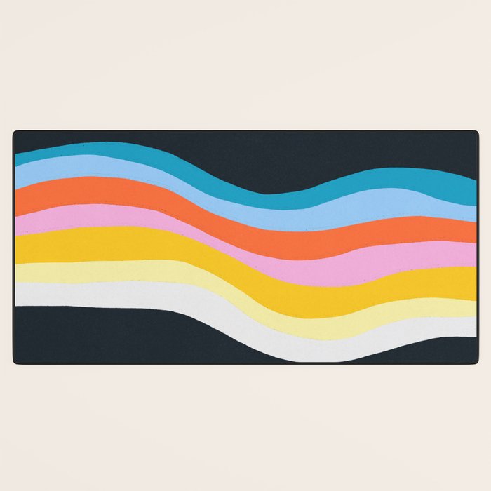 dark wave Desk Mat Gallery Image 3