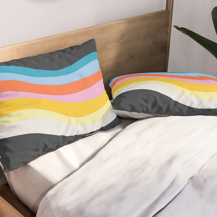 dark wave Pillow Sham Gallery Image 2
