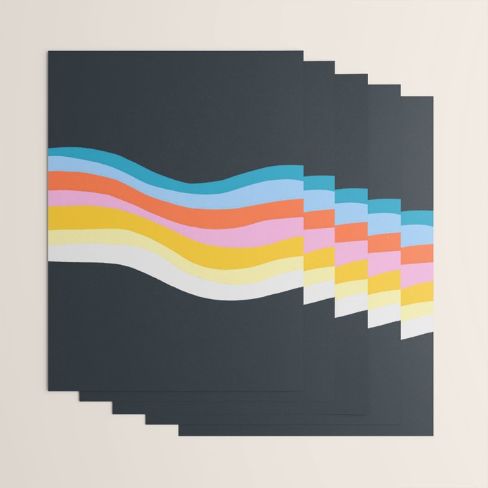 dark wave Wrapping Paper Gallery Image 3