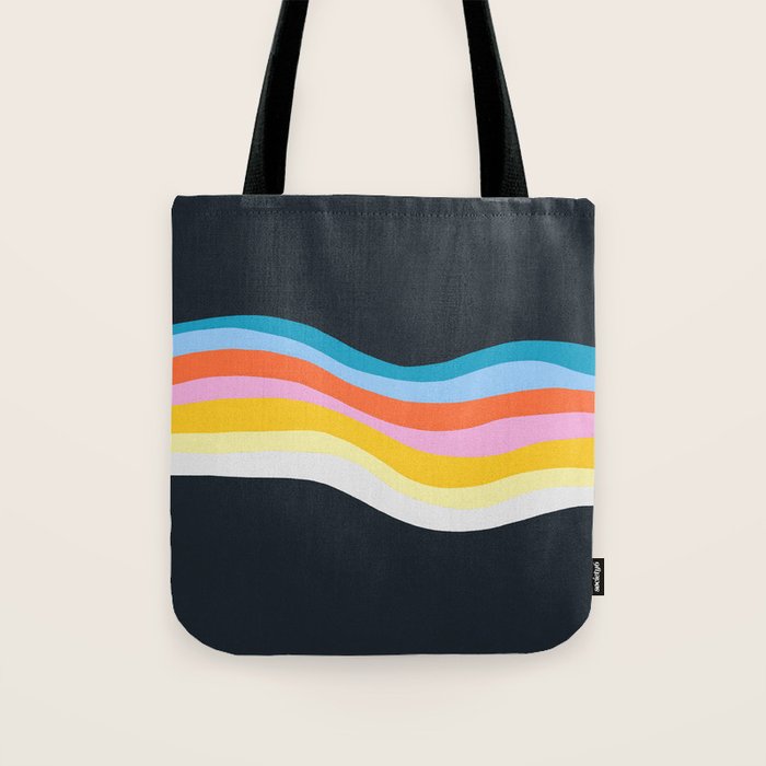 dark wave Tote Bag Gallery Image 1