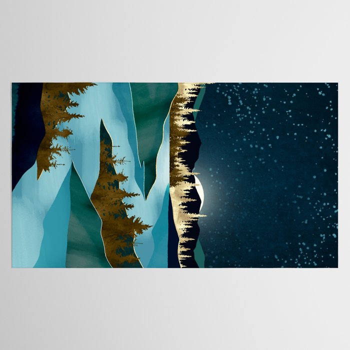 Autumn River Night Tablecloth Gallery Image 2
