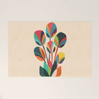 Ikebana - Geometric flower Welcome Mat Gallery Image 1