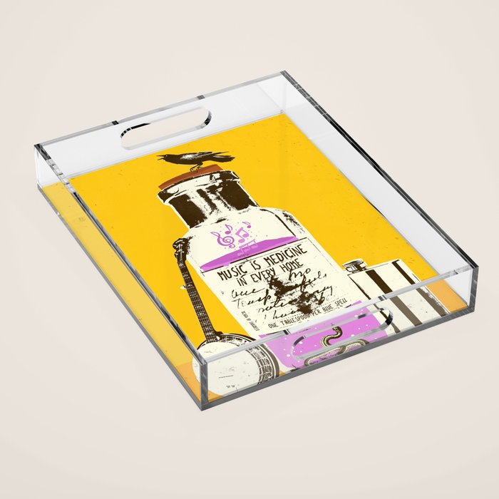 MUSIC IS MEDICINE Acrylic Tray Gallery Image 1