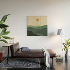 Cat Landscape 87B (Meowvelous Nature) Wood Wall Art Gallery Image 2