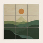 Cat Landscape 87B (Meowvelous Nature) Wood Wall Art Gallery Image 1