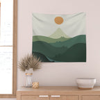 Cat Landscape 87B (Meowvelous Nature) Wall Tapestry Gallery Image 2