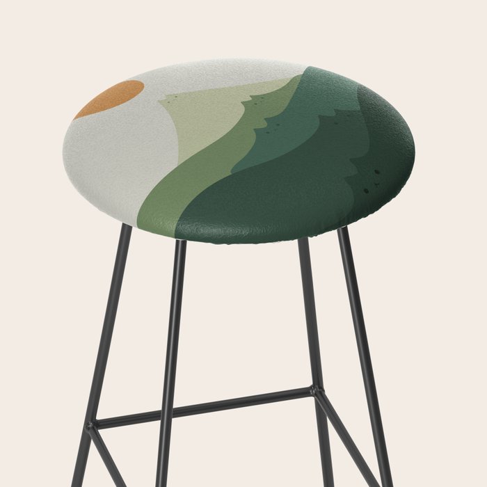 Cat Landscape 87B (Meowvelous Nature) Stool Gallery Image 2
