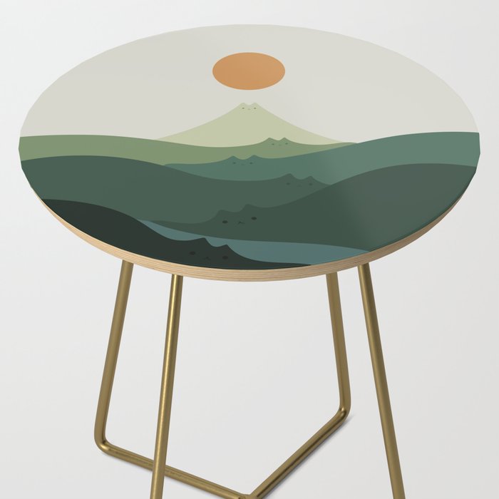 Cat Landscape 87B (Meowvelous Nature) Side Table Gallery Image 2