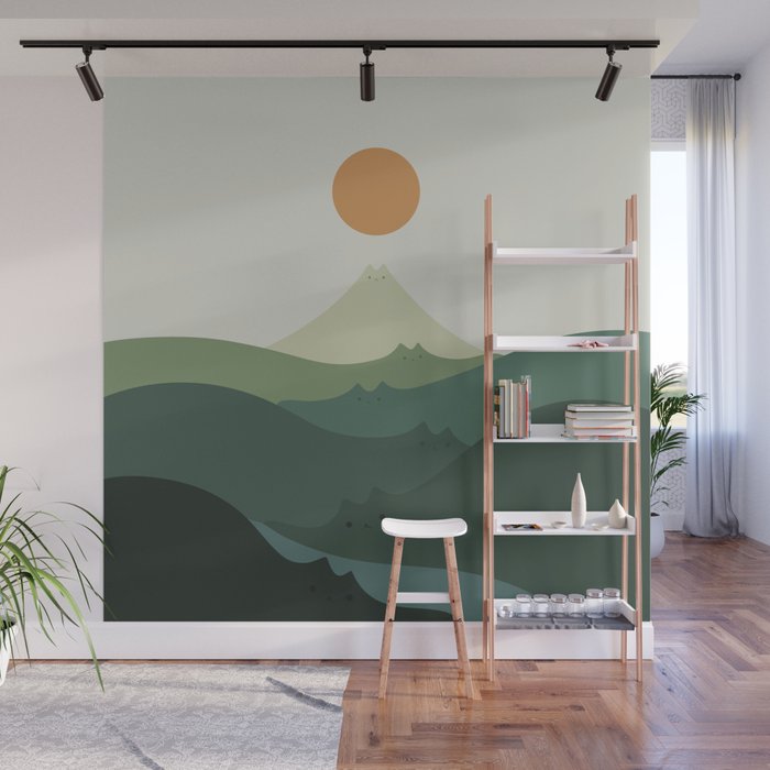 Cat Landscape 87B (Meowvelous Nature) Wall Mural Gallery Image 1